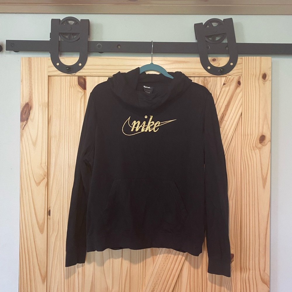 Black and Gold Nike size Large sweatshirt